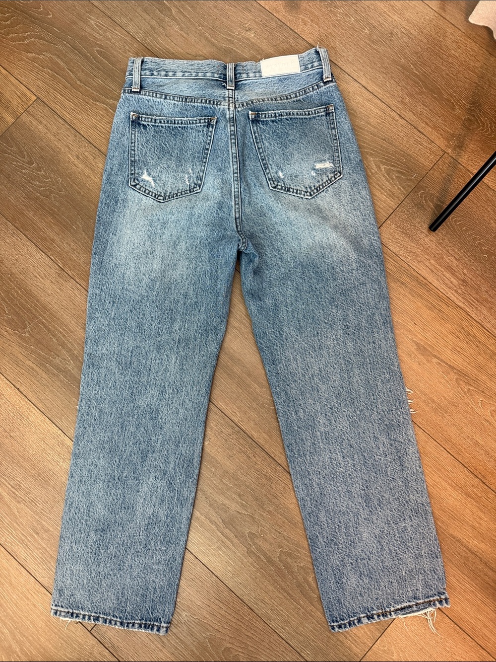 pistola Light Blue Distressed Boyfriend Jeans - Picture 5 of 5